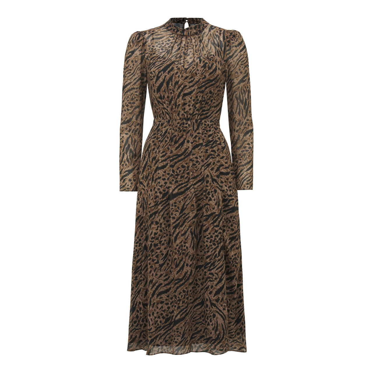 FOREVER NEW Paige Long Sleeve Midi Dress