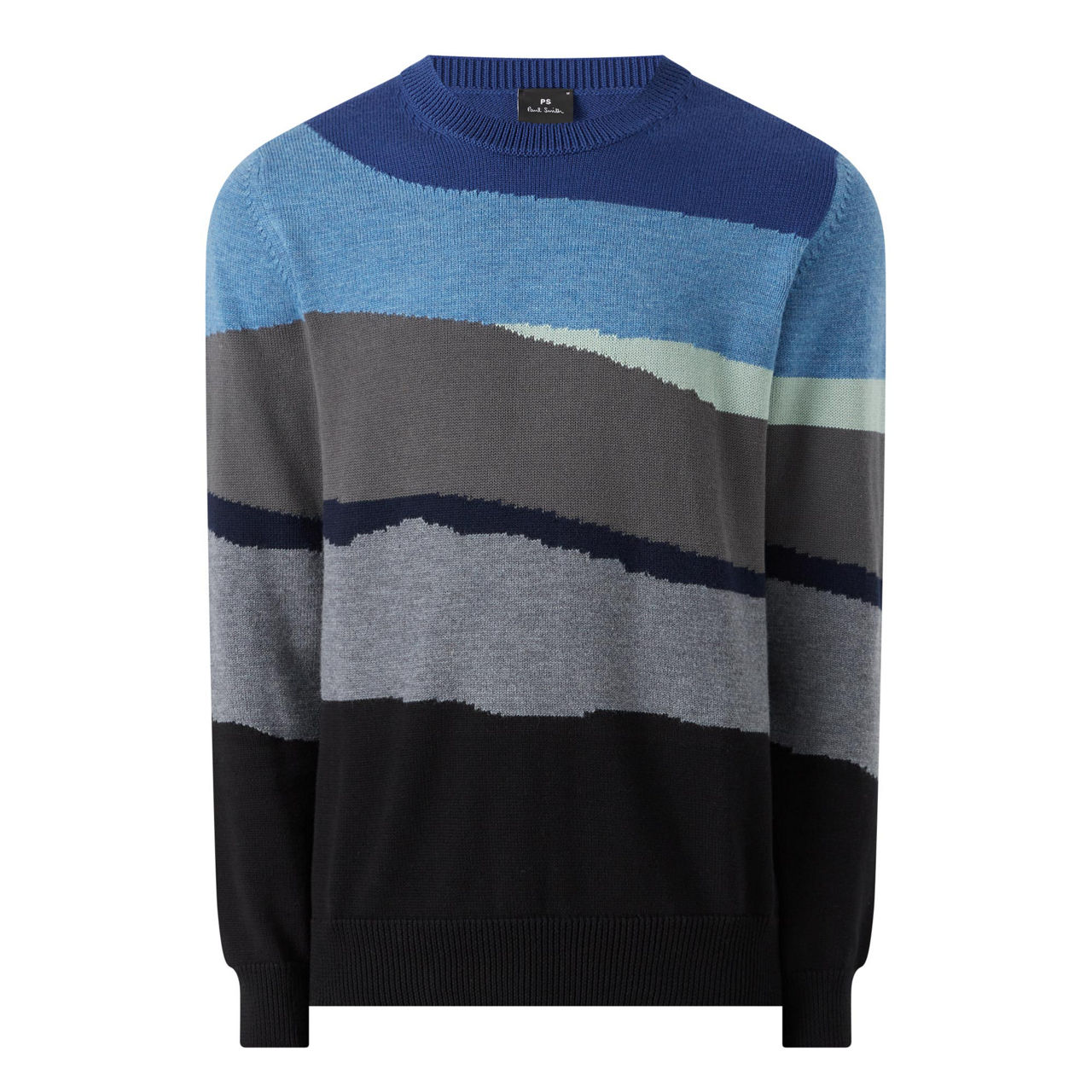 Wave Stripes Crew Neck Sweater preview
