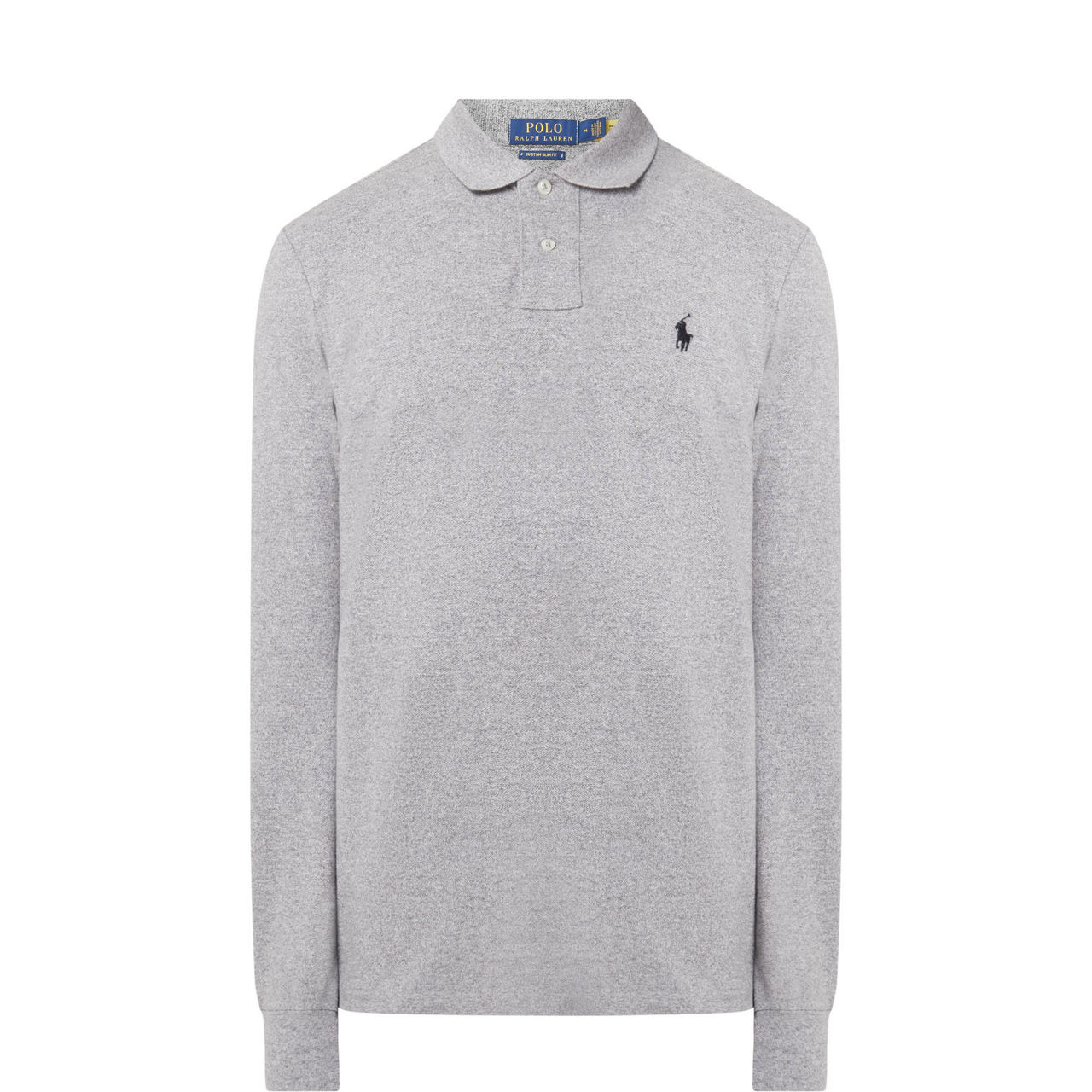 Long Sleeve Cotton Piqué Polo Shirt