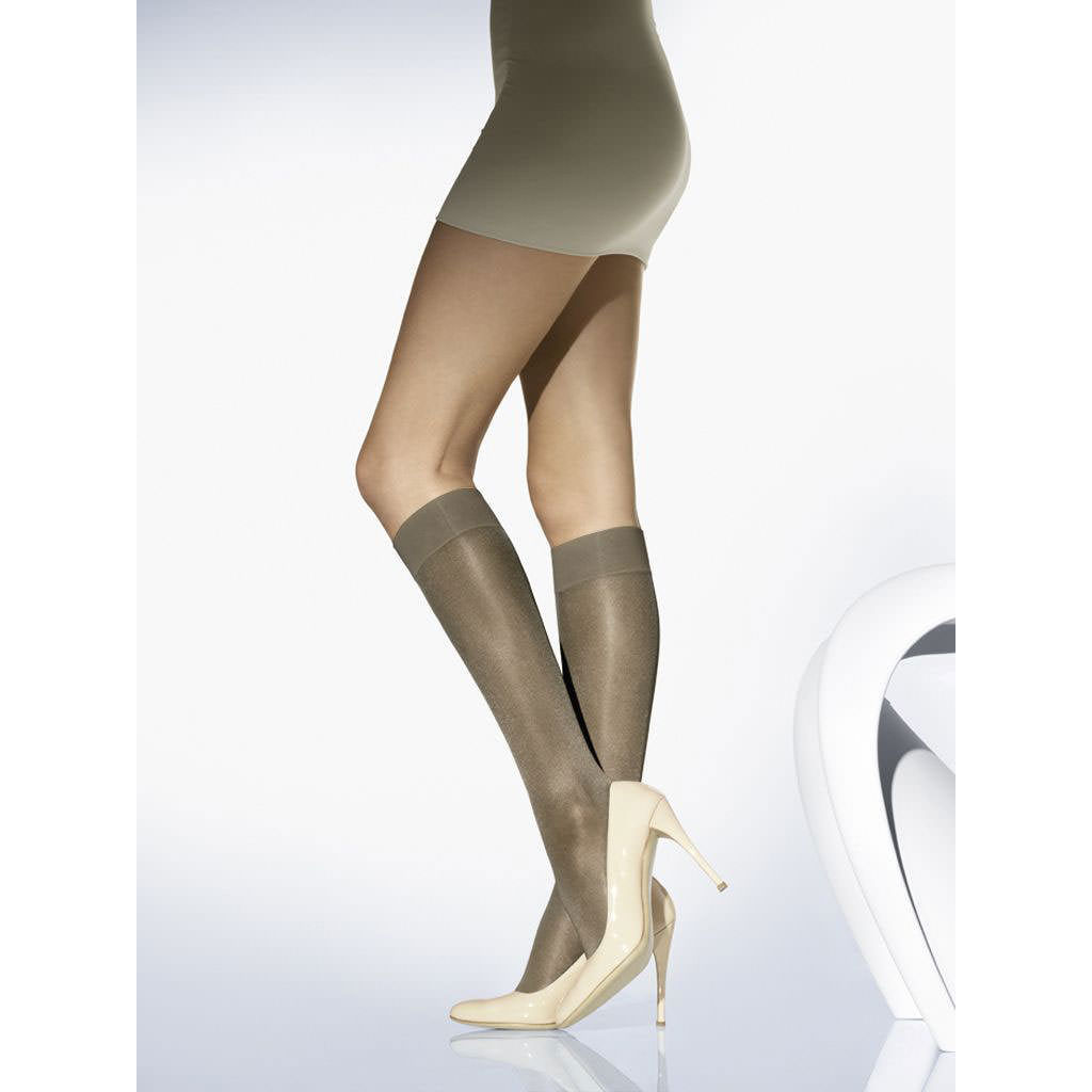 Satin Touch Knee Highs Black Satin Touch Knee Highs Black