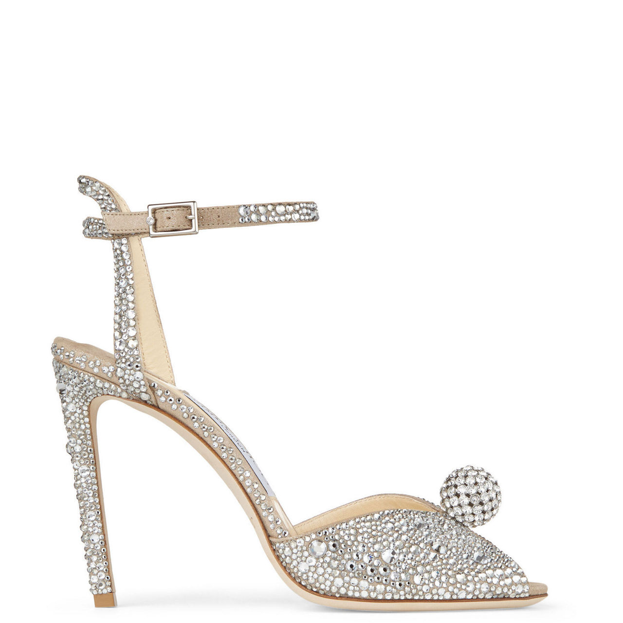 Sacora 100 Crystal-Embellished Heeled Sandals