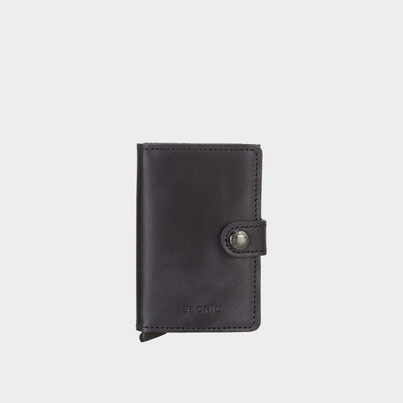 Vintage Card Protector Mini Wallet Black