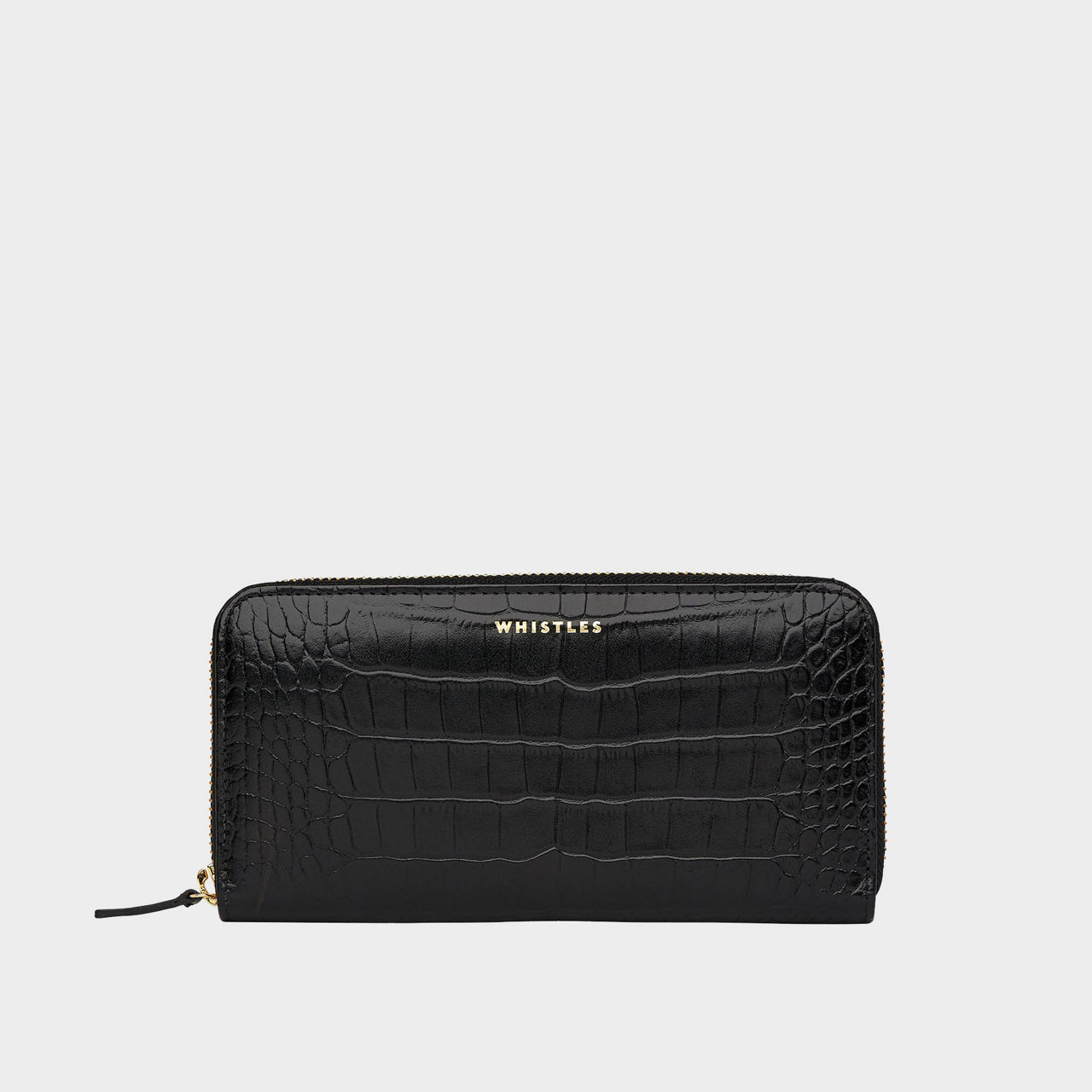 Shiny Croc Long Purse