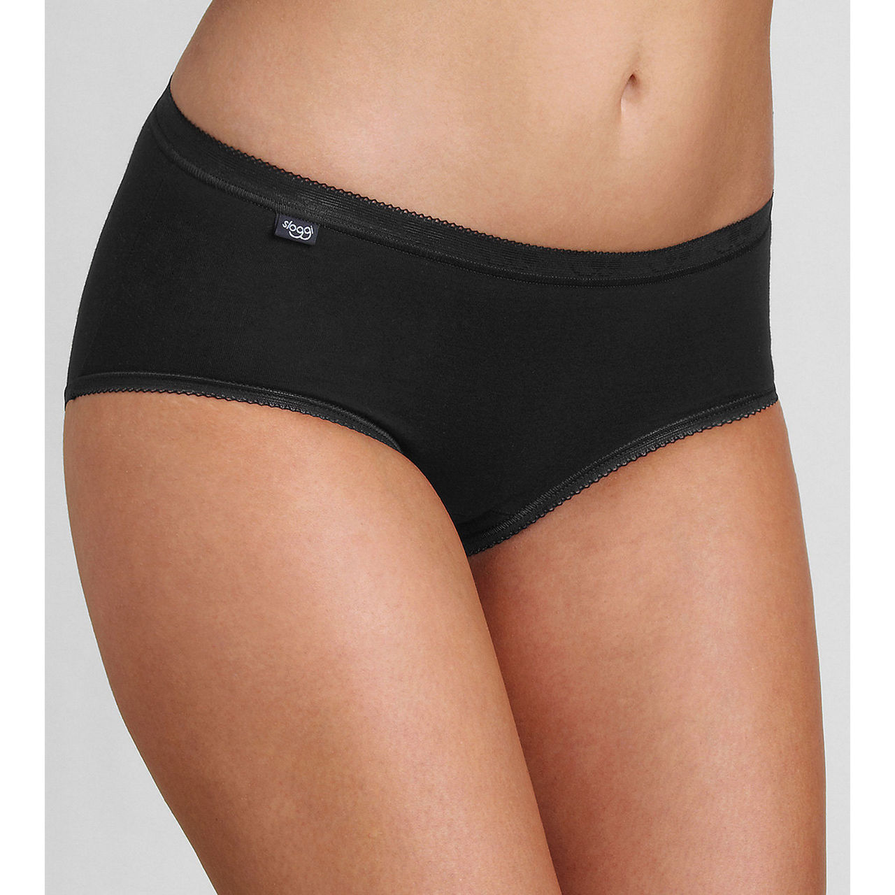 4-Pack Midi Briefs Black