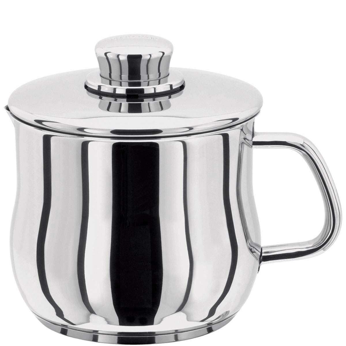 1000 Deep 14cm Milk Sauce Pot With Lid