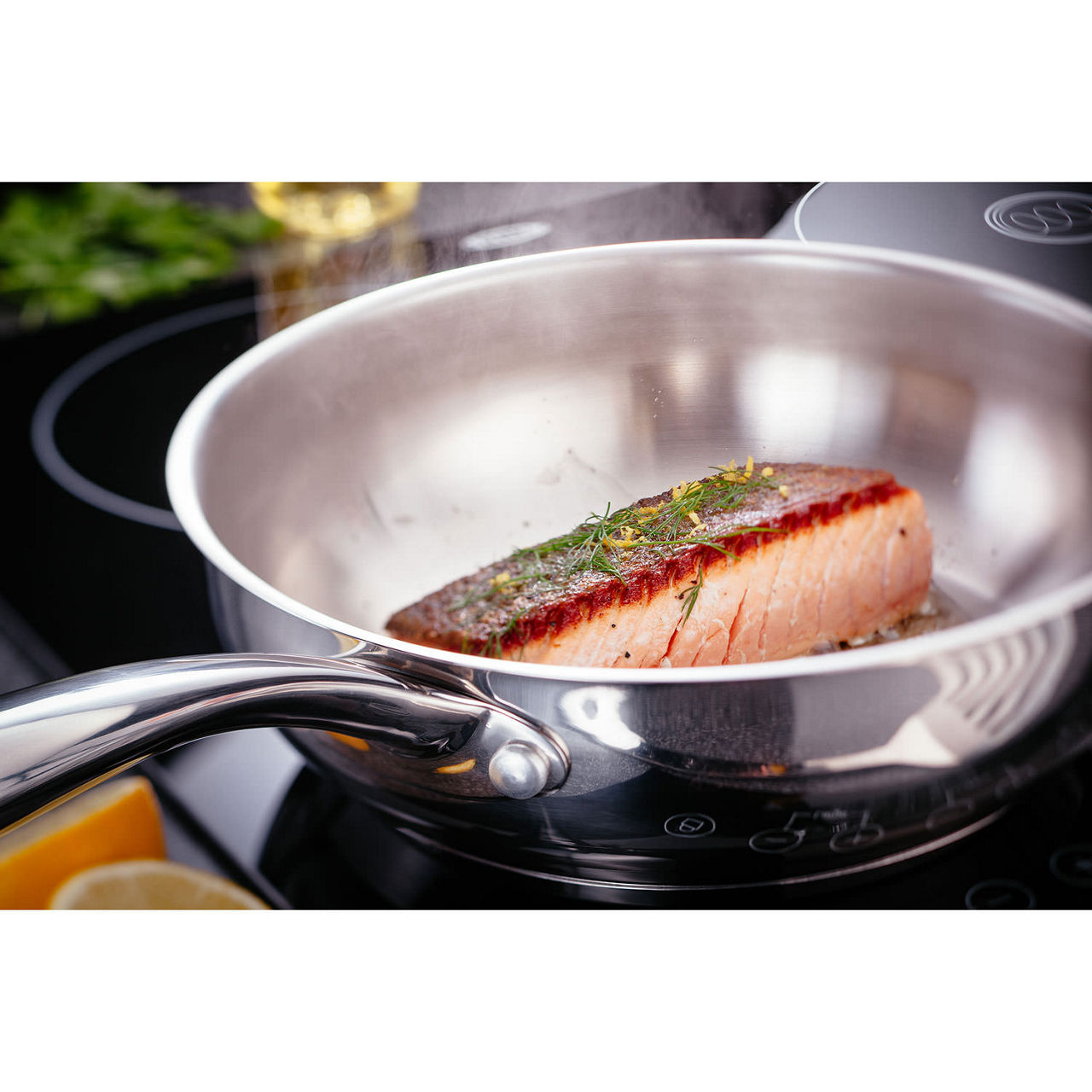 Stainless Steel Chefs Pan 24 cm
