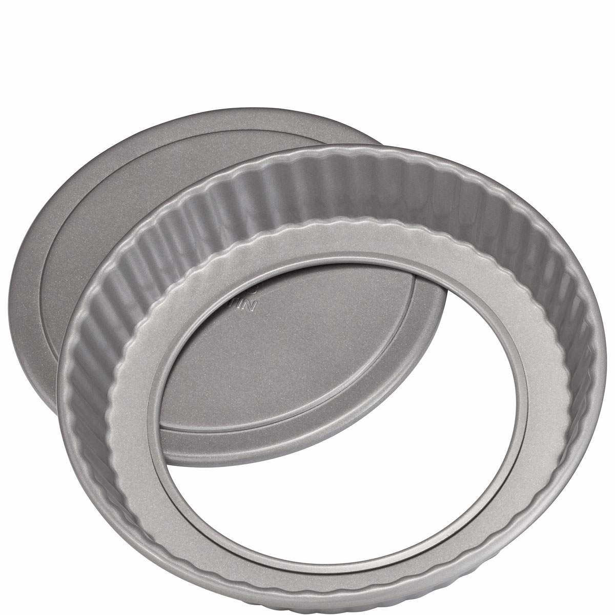 James Martin Non-Stick Fluted Flan Tin 20cm Grey