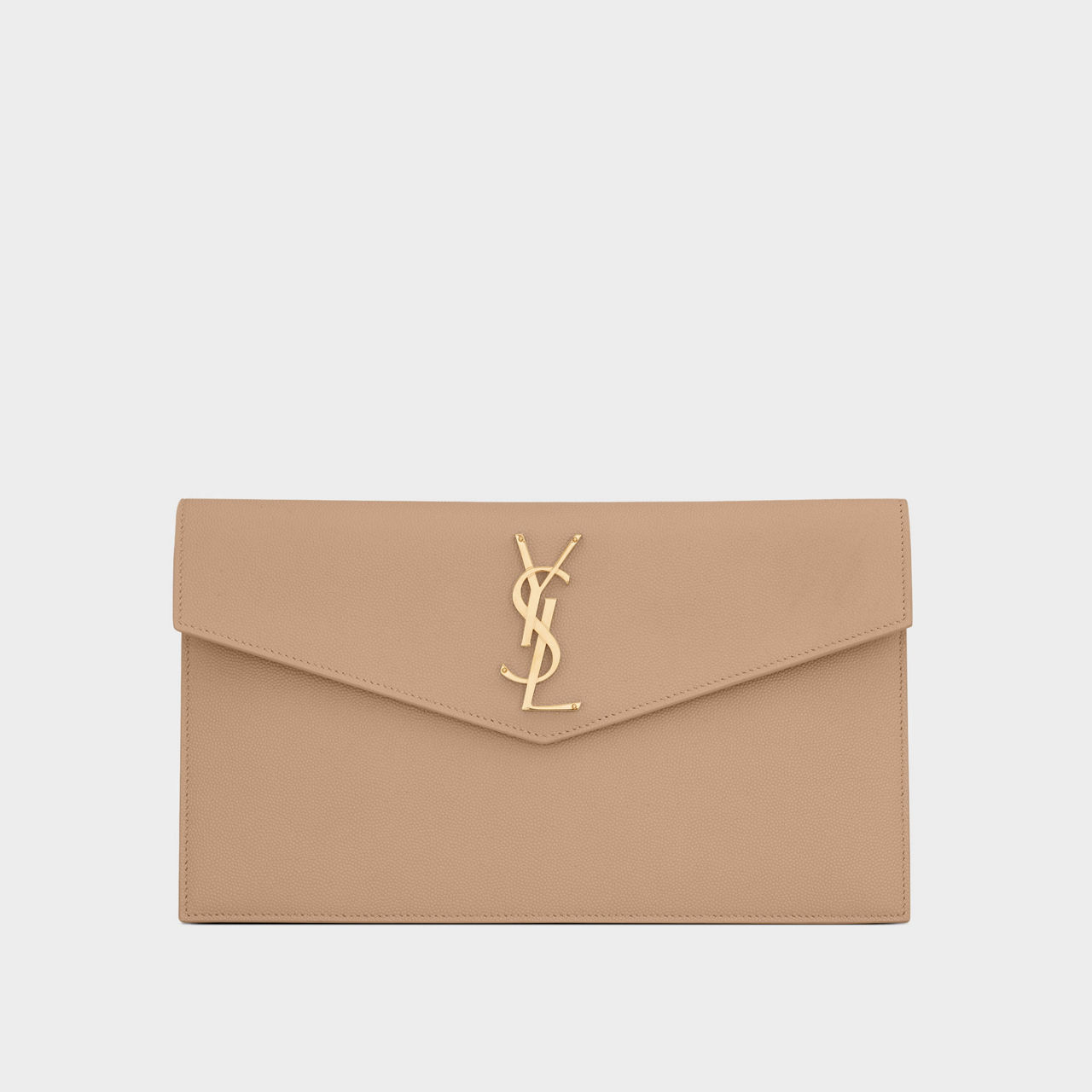 Uptown Embossed Leather Pouch
