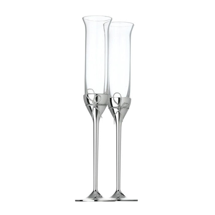 Love Knots Toasting Flutes Set of Two Love Knots Toasting Flutes Set of Two