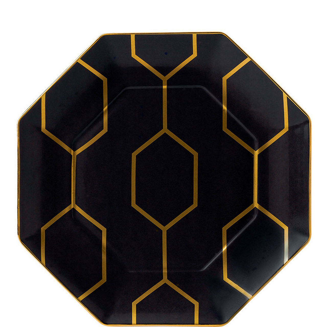 Arris Octagonal Side Plate 23cm