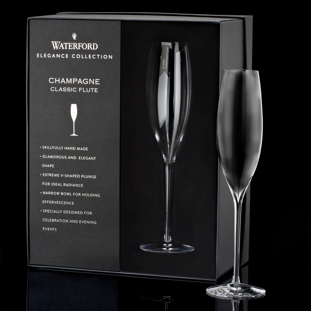 Two Elegance Classic Champagne Flutes
