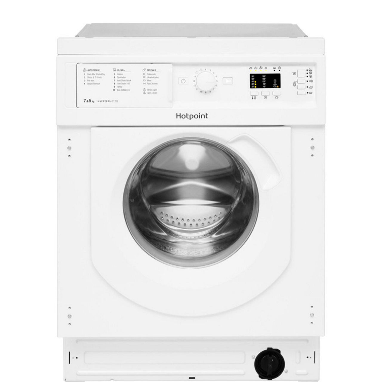 7kg Wash 5kg Dry 1400rpm Integrated Washer Dryer