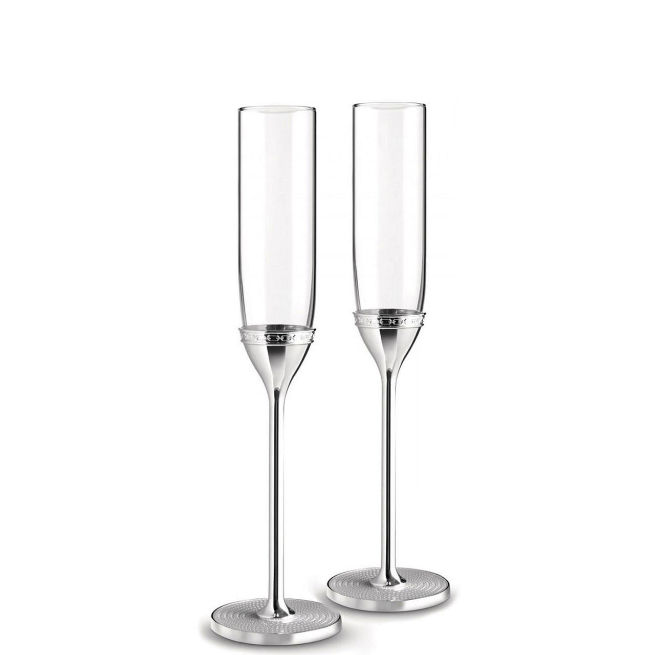 With Love Nouveau Silver Flute Pair