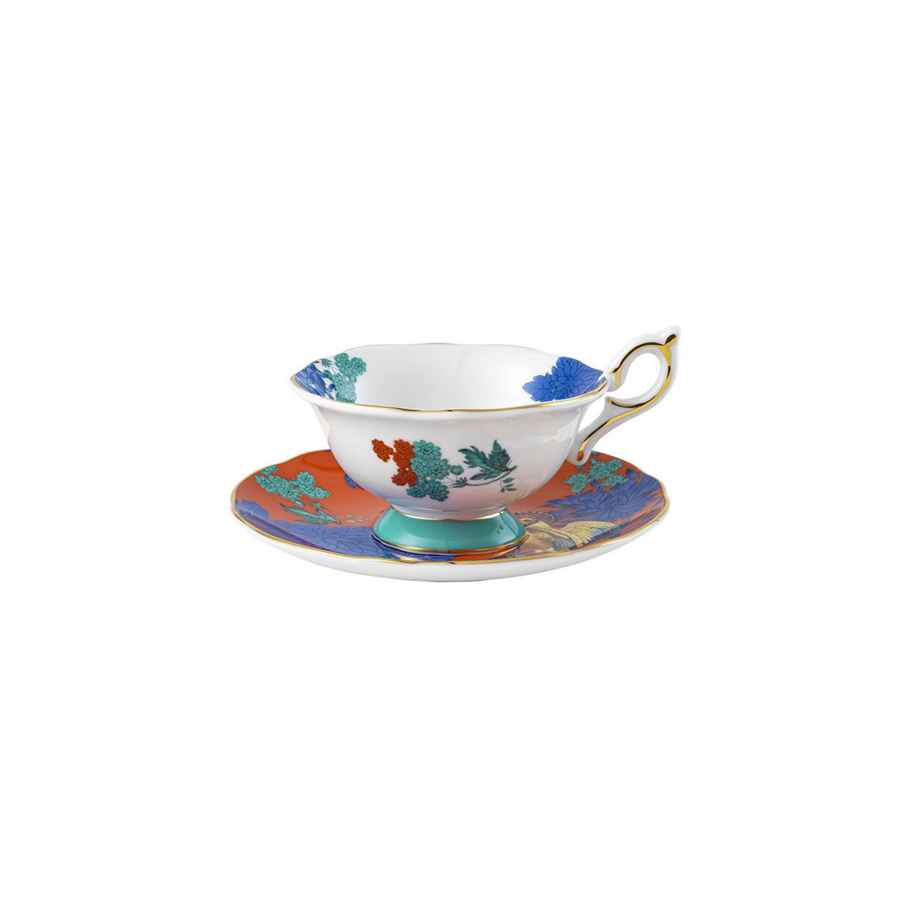 Wonderlust Golden Parrot Teacup & Saucer Wonderlust Golden Parrot Teacup & Saucer