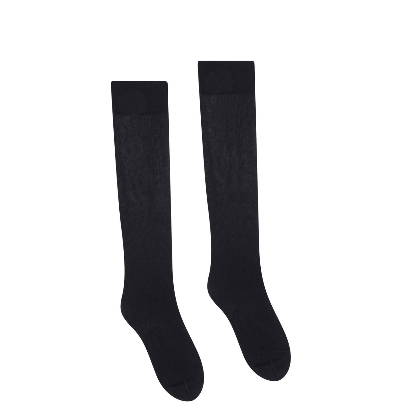 Satin Touch Knee Highs Black