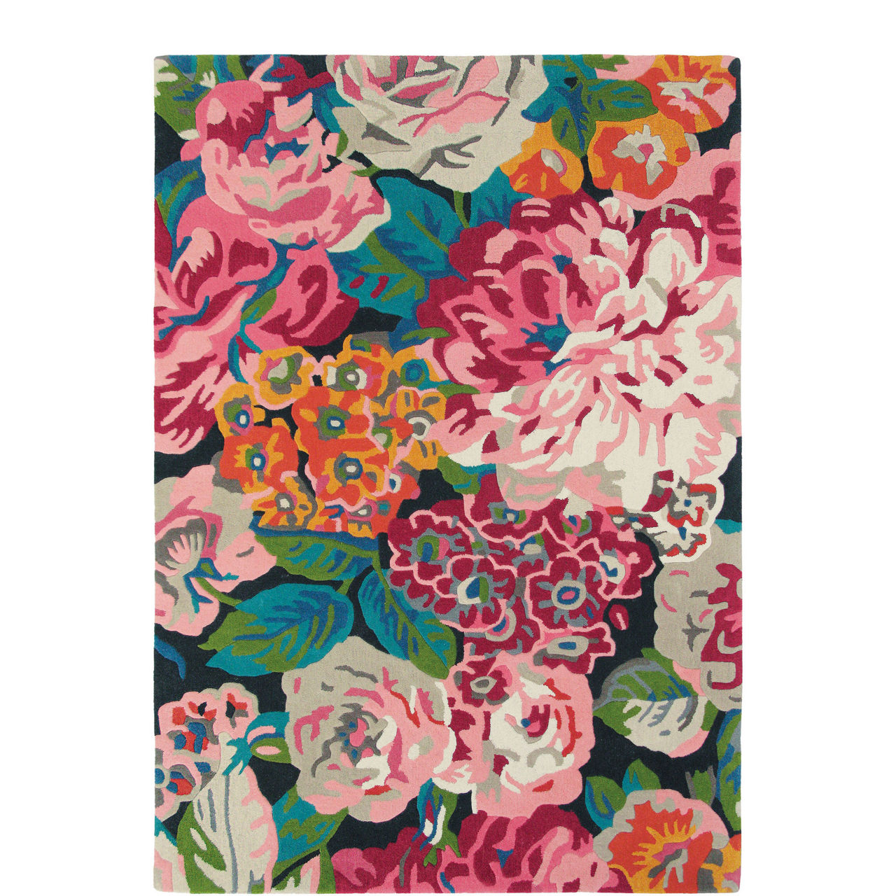 Rose & Peony Cerise Rug