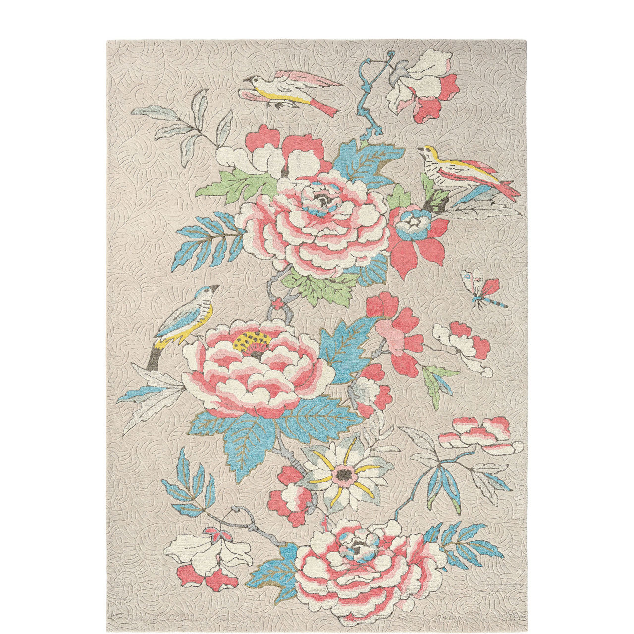 Paeonia Blush Coral Rug