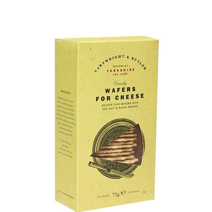 Sea Salt and Black Pepper Wafers for Cheese 75g