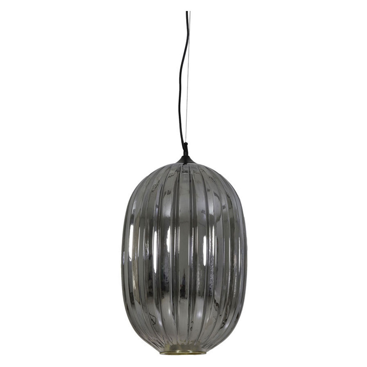 Jenny Hanging Lamp Smoked Glass 32 x 48cm