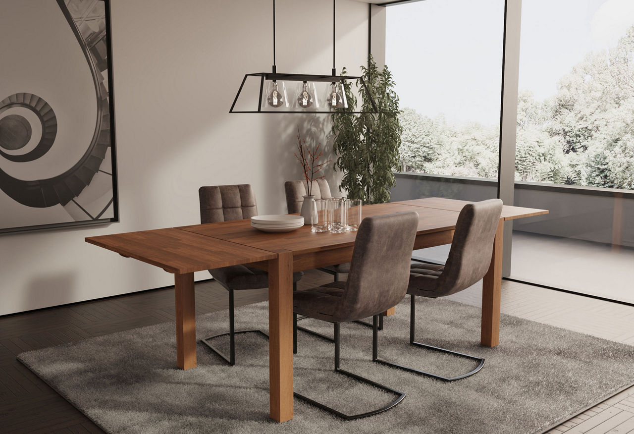 Sherwood Dining Table with Four Chairs