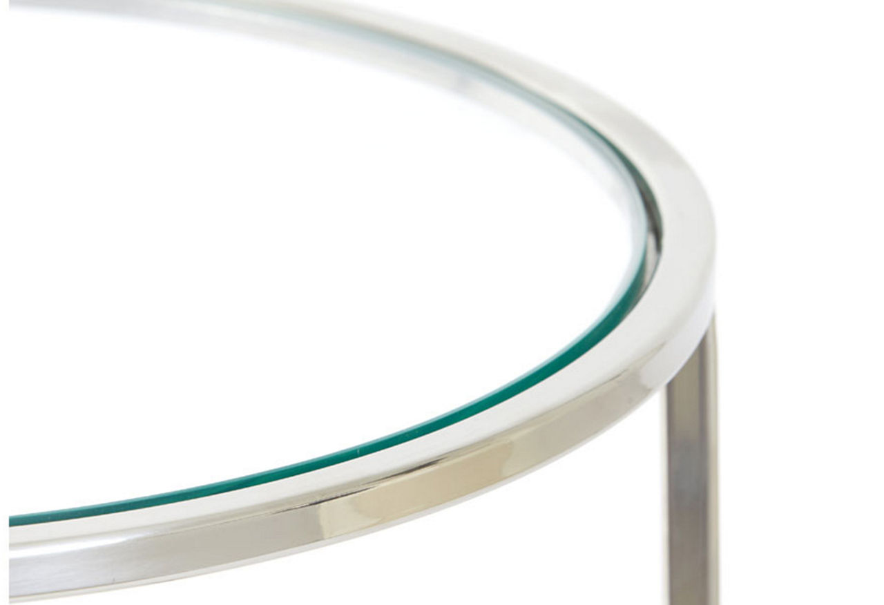 Duarate Nest of Side Tables Silver