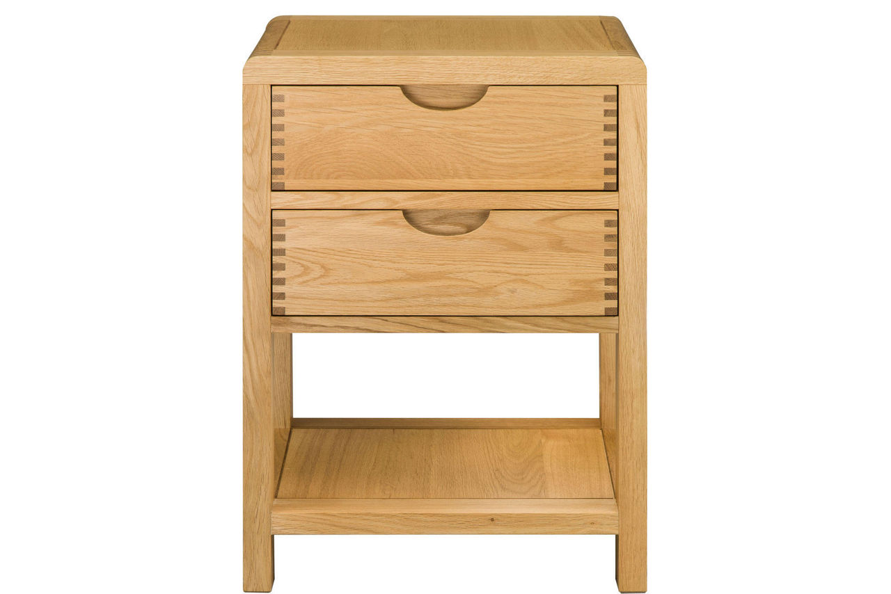 Bosco 2 Drawer Bedside Cabinet