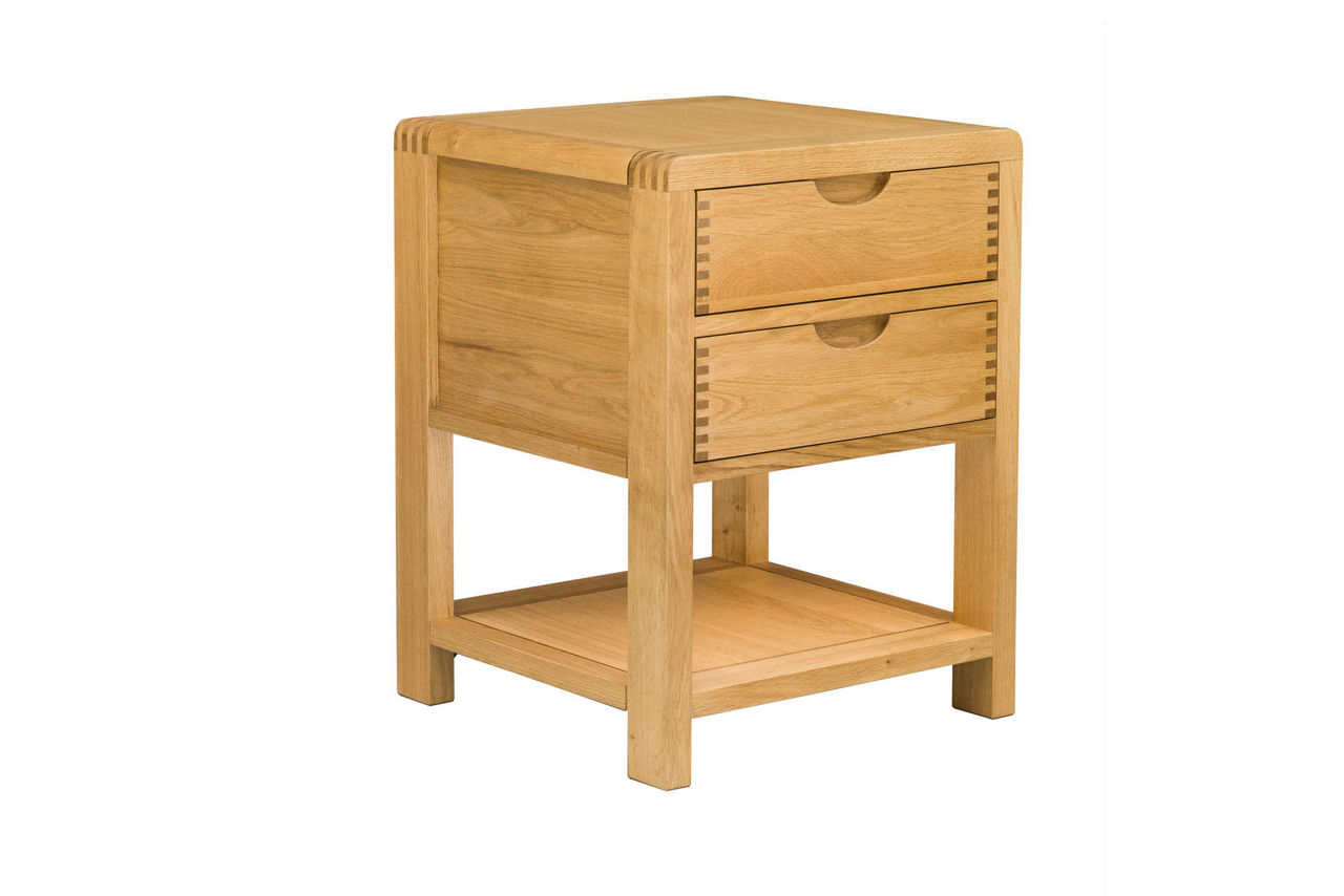 Bosco 2 Drawer Bedside Cabinet