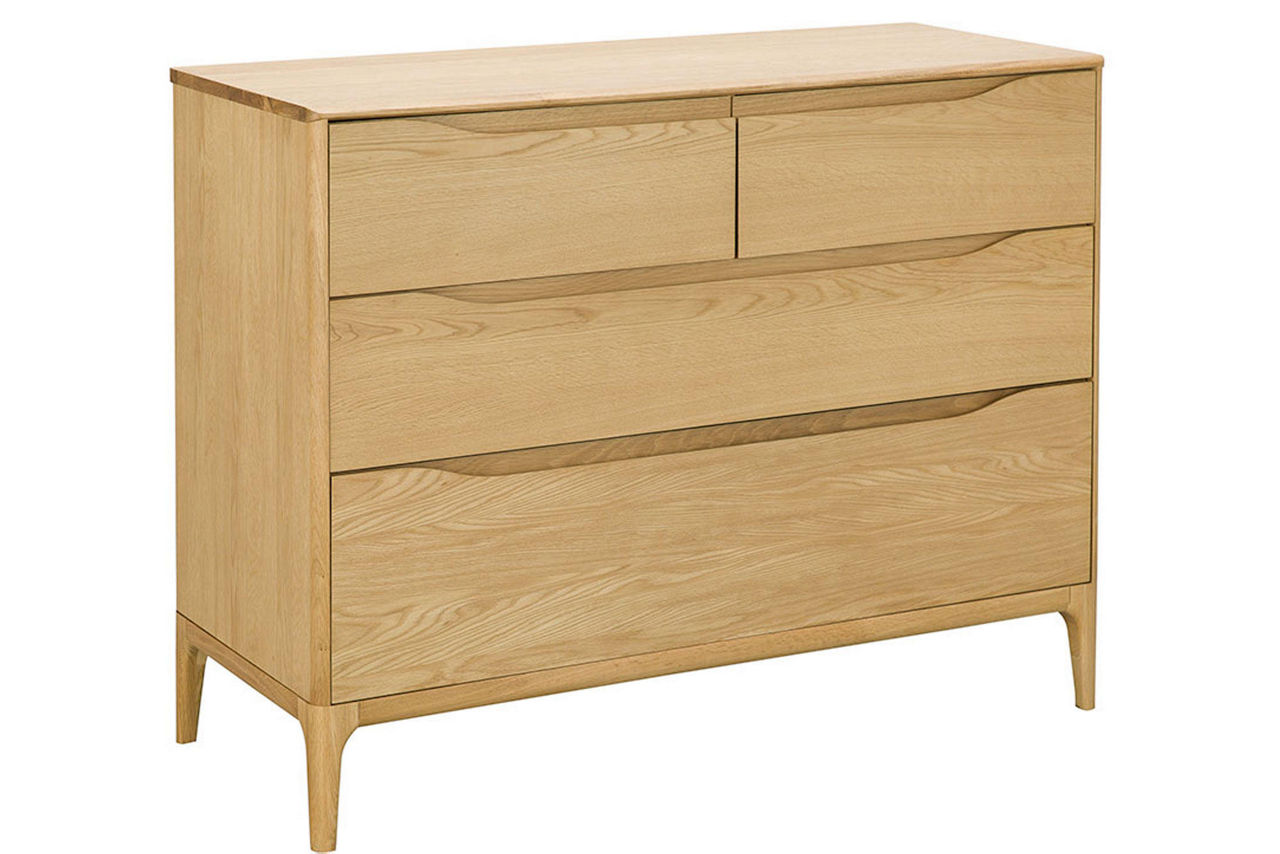 Rimini 4 Drawer Low Wide Chest