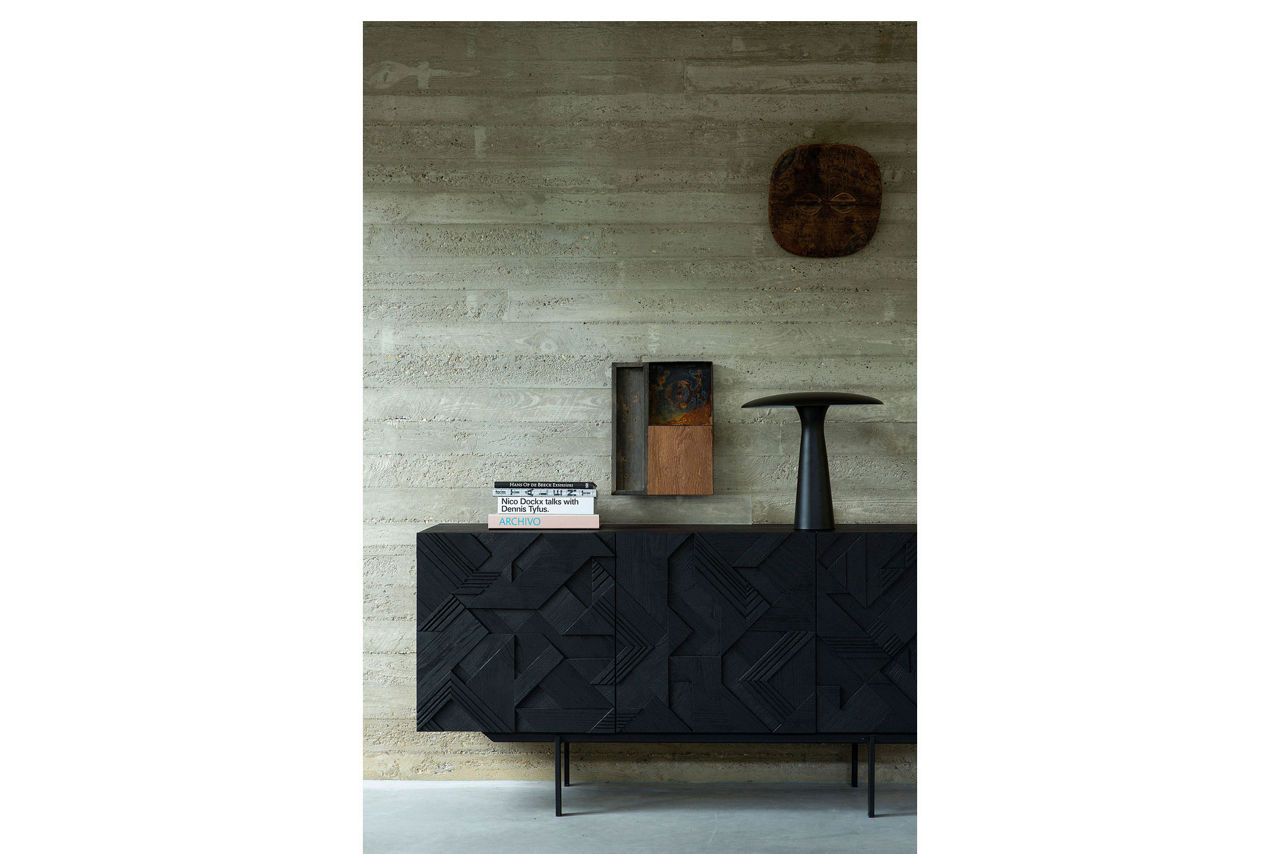 Graphic Sideboard Black Teak
