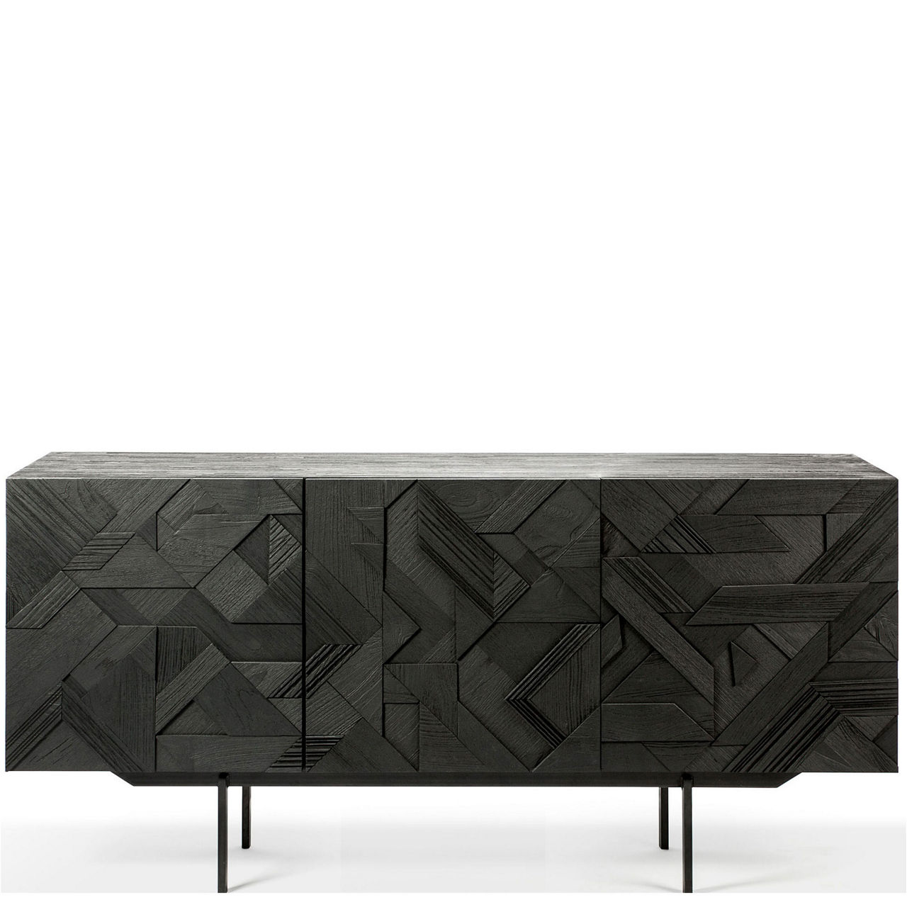 Graphic Sideboard Black Teak
