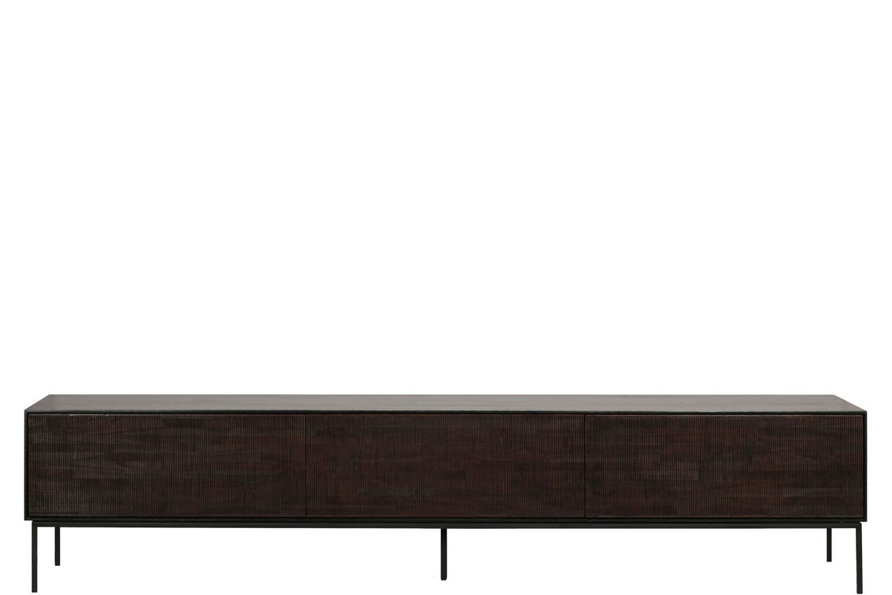 Grooves TV Cupboard Black Teak