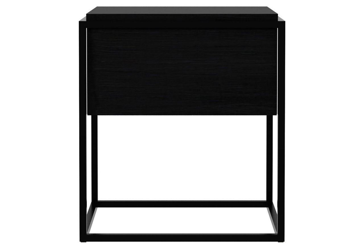 Monolit Bedside Table Black Oak