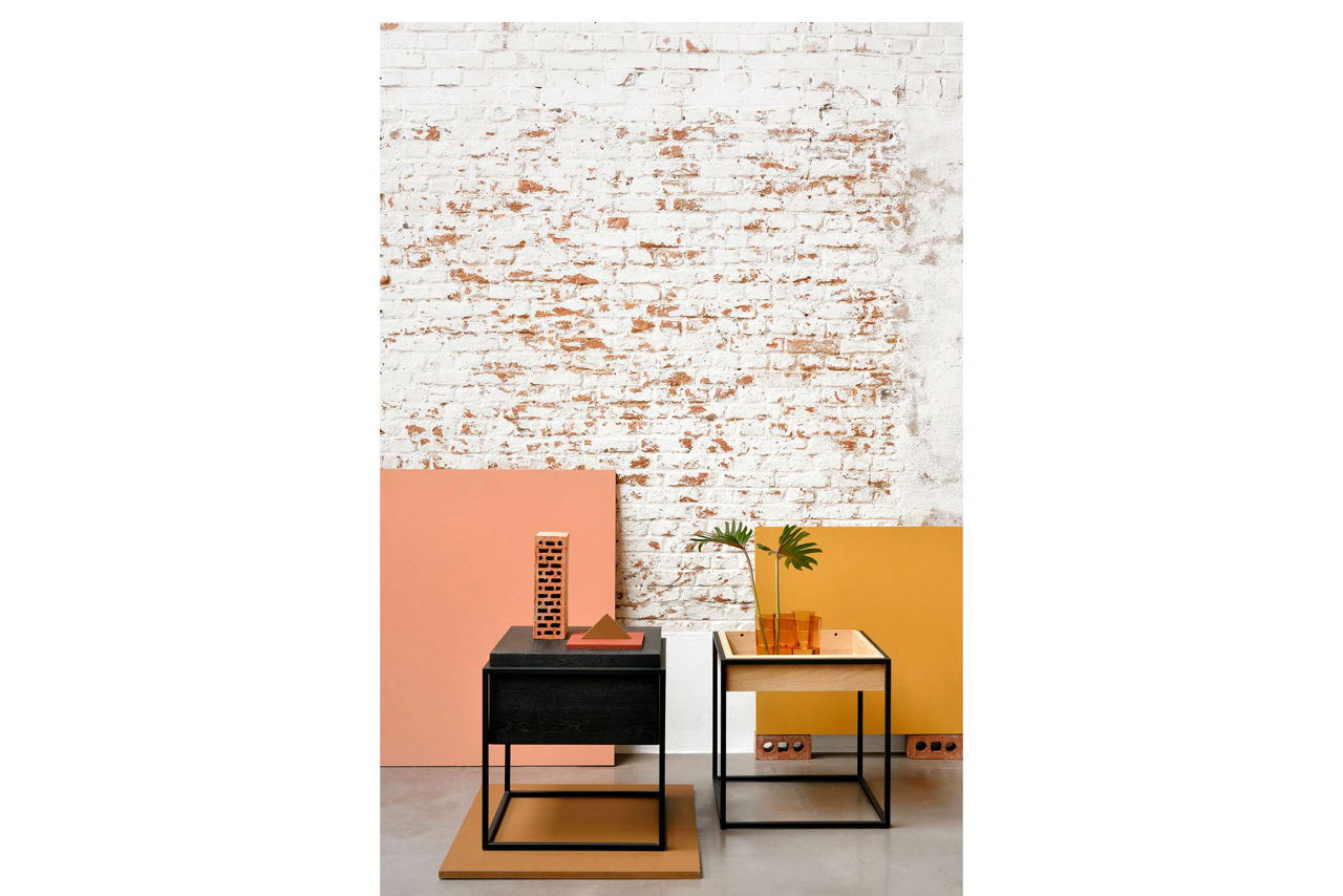 Monolit Bedside Table Black Oak