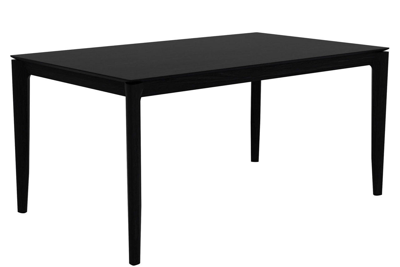 Bok Fixed Dining Table Oak Black