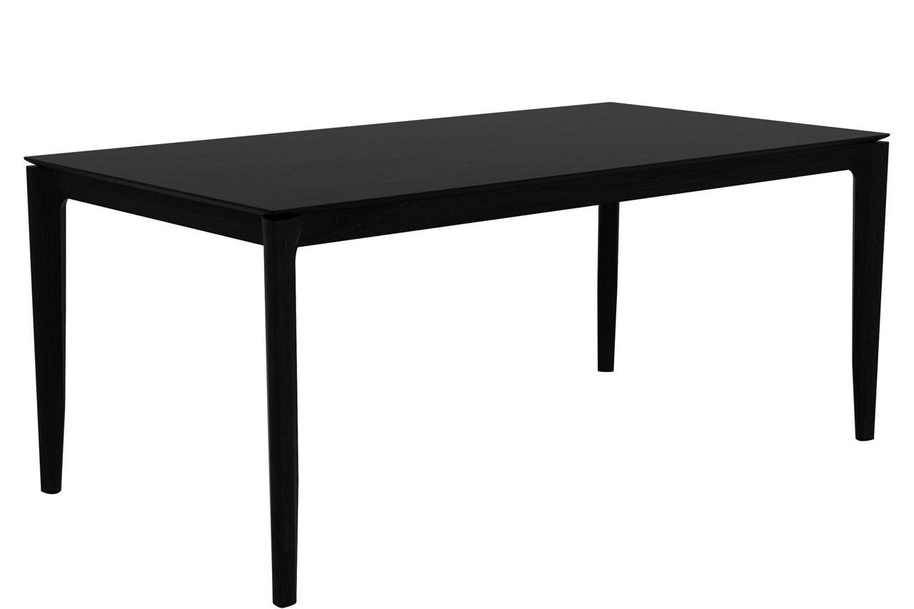 Bok Fixed Dining Table Oak Black