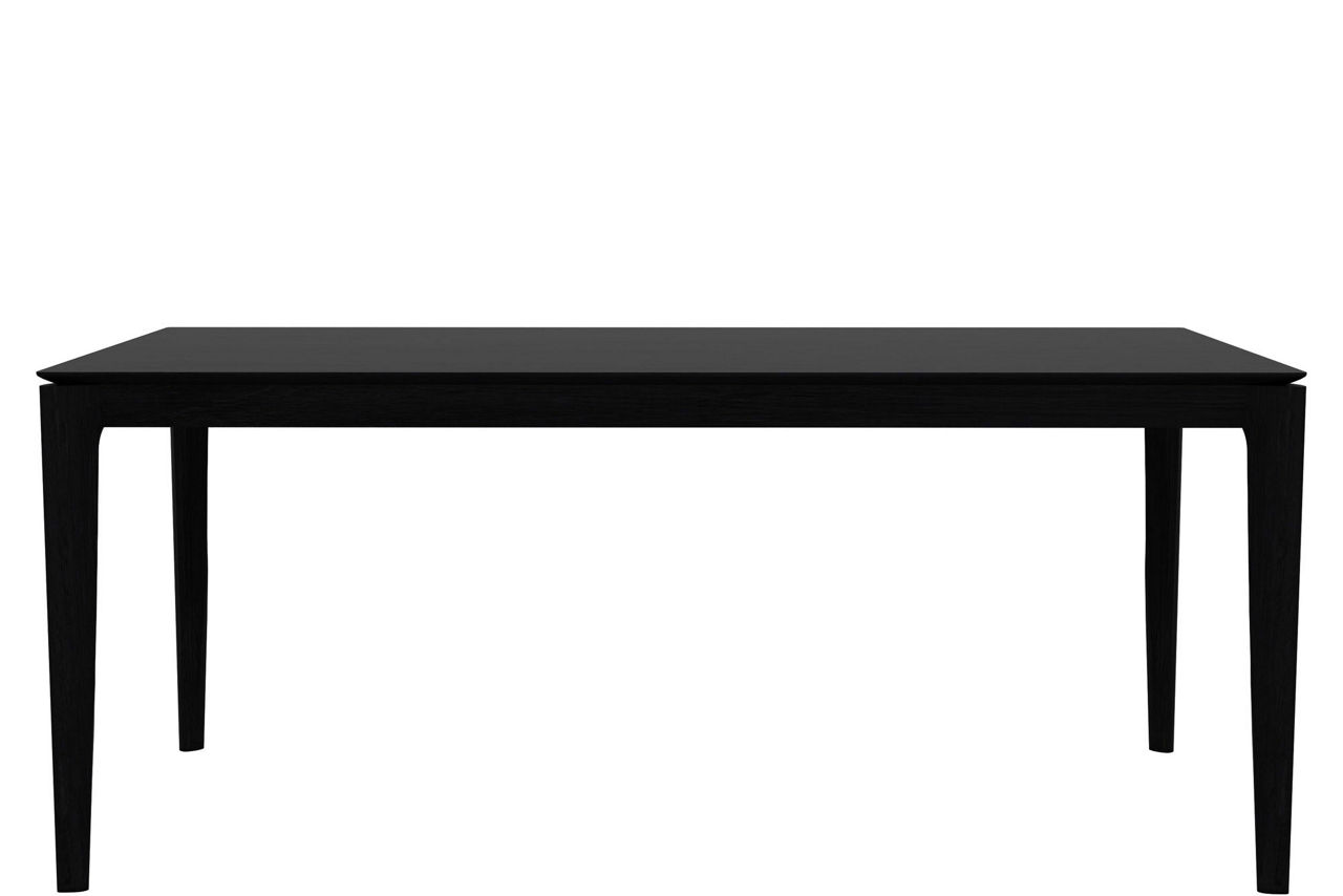 Bok Fixed Dining Table Oak Black