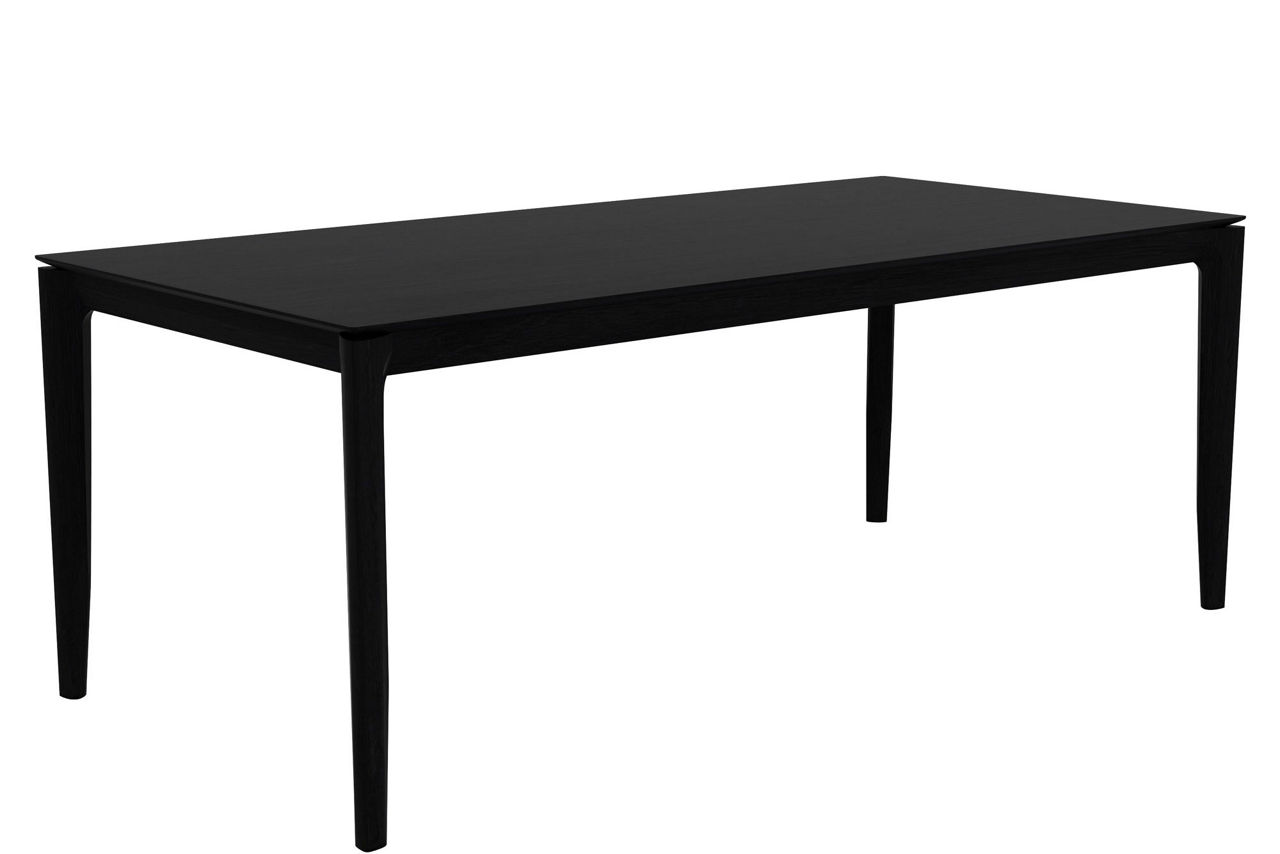 Bok Fixed Dining Table Oak Black