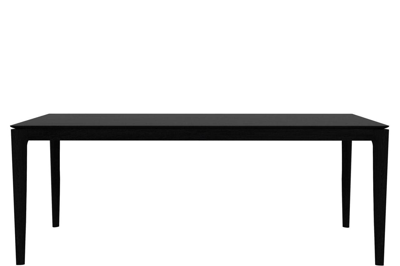 Bok Fixed Dining Table Oak Black