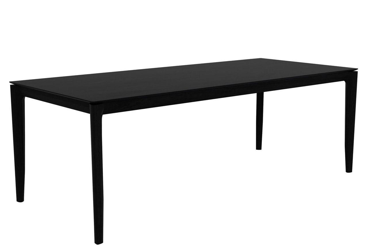 Bok Fixed Dining Table Oak Black