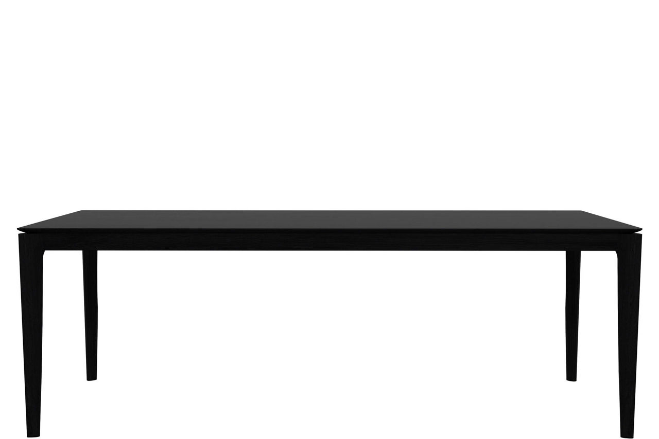 Bok Fixed Dining Table Oak Black