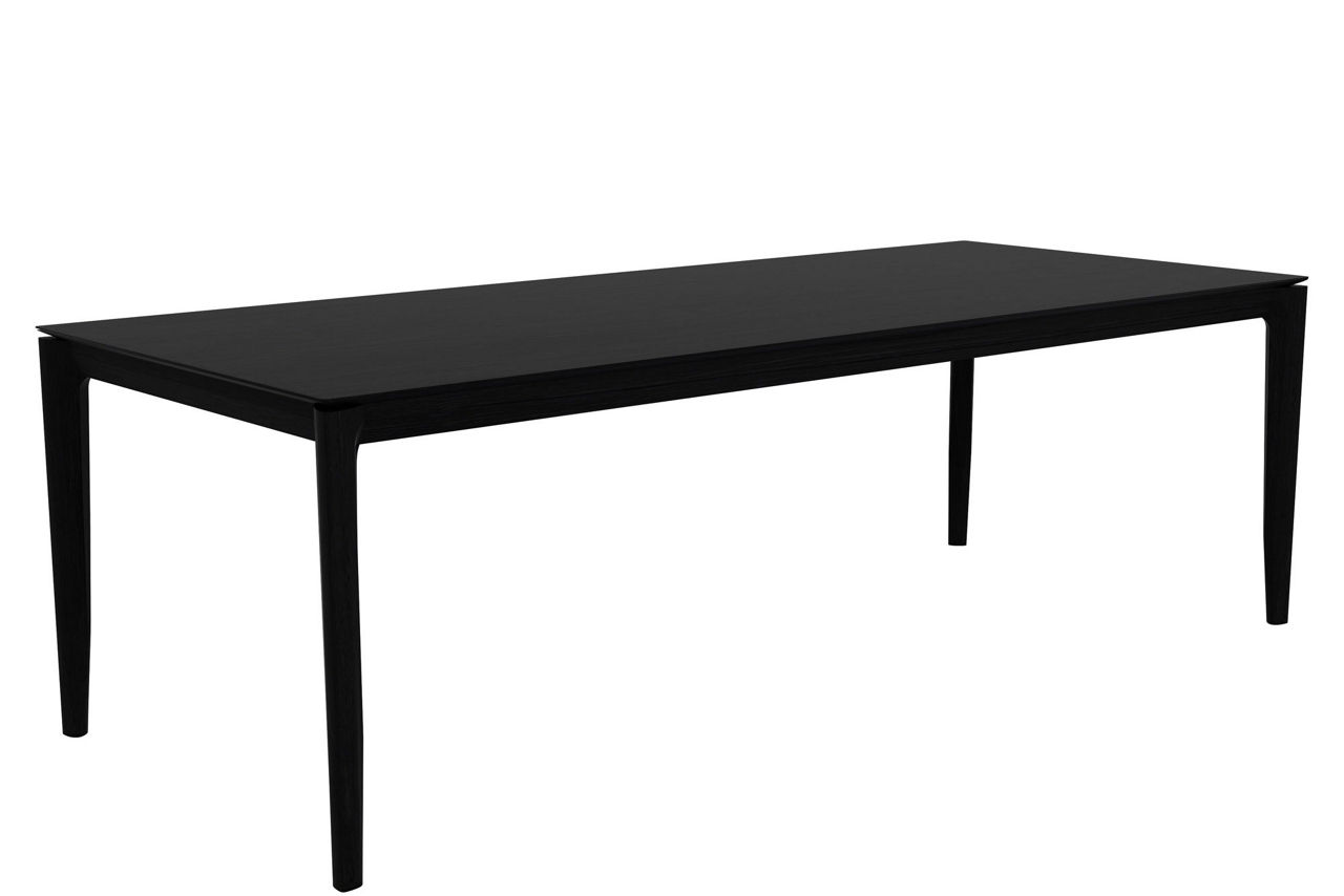 Bok Fixed Dining Table Oak Black