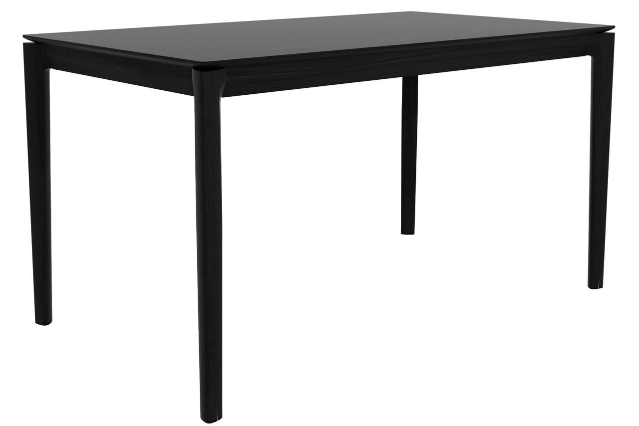 Bok Fixed Dining Table Oak Black