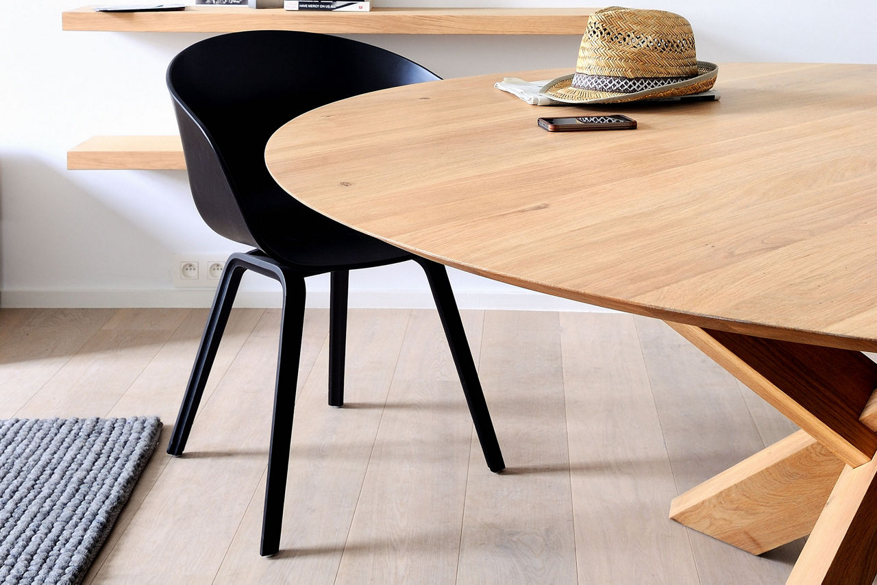 Circle Dining Table Oak