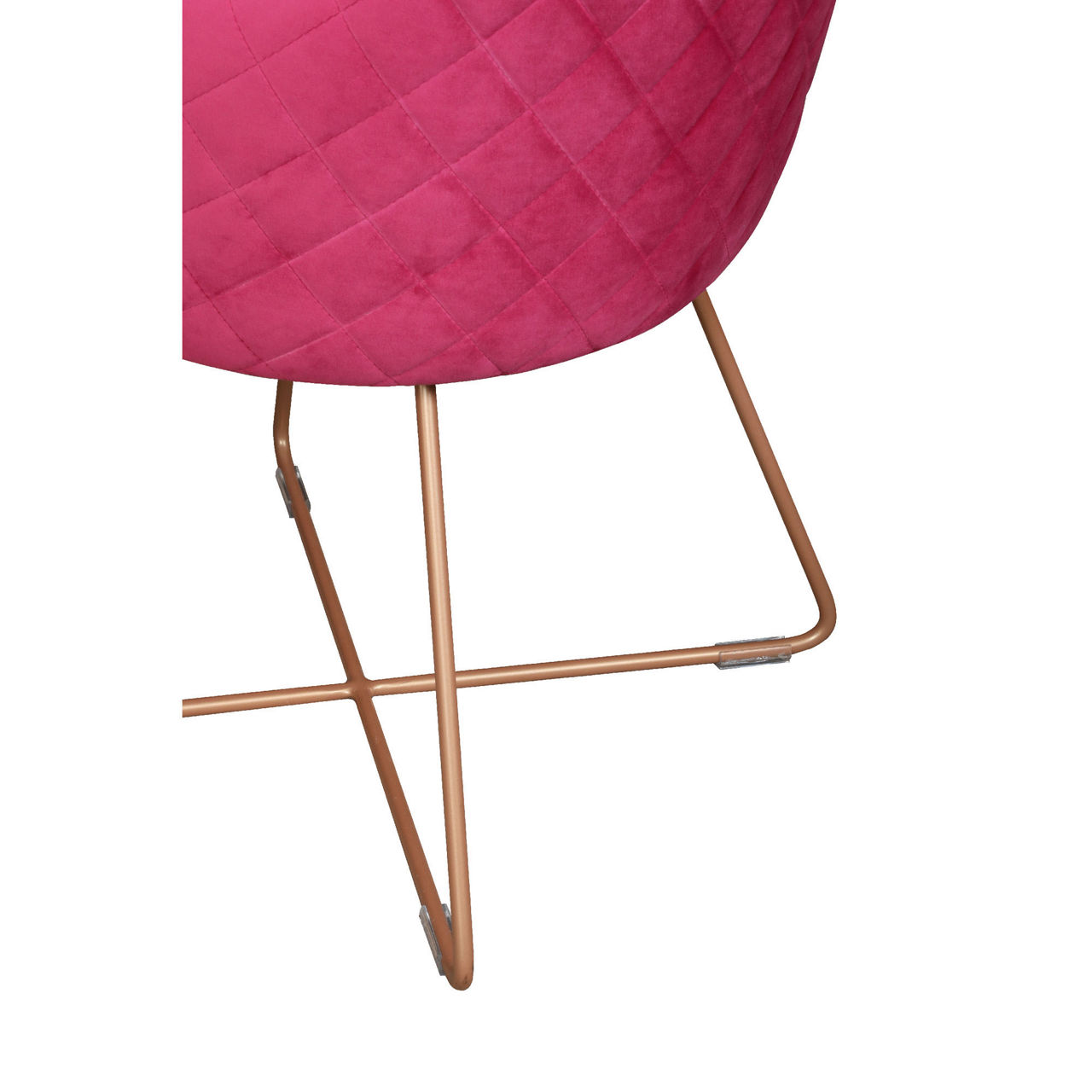 Utah Upholstered Chair Plush Cadillac+Copper Legs