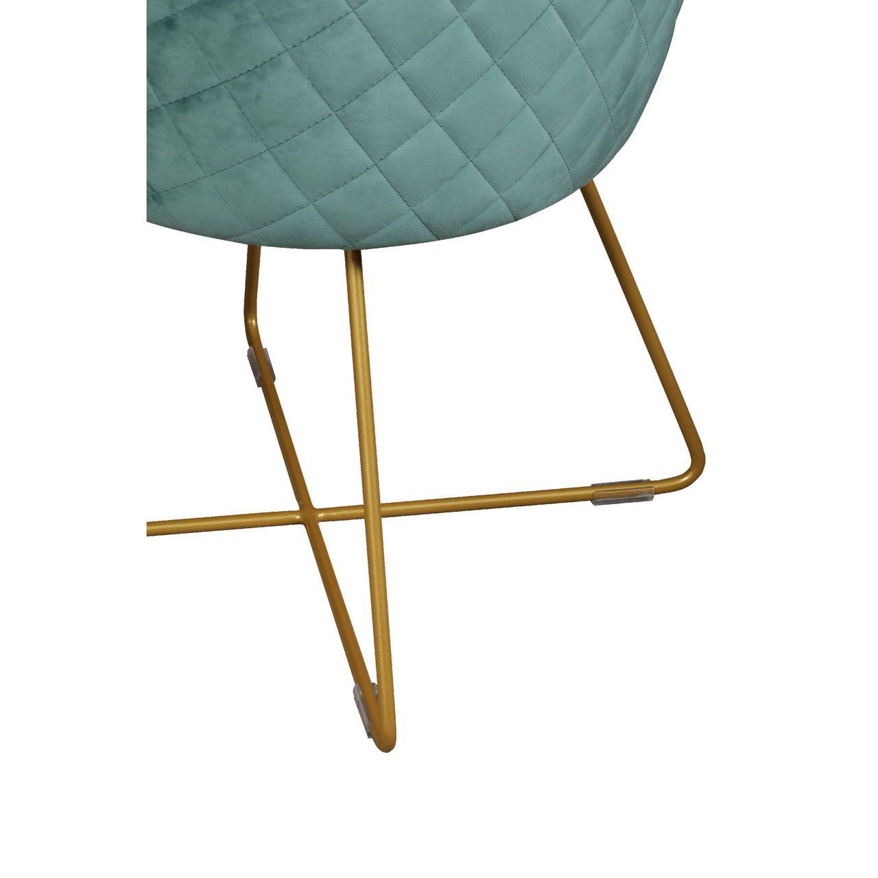 Utah Upholstered Chair Duck Egg + Gold Legs