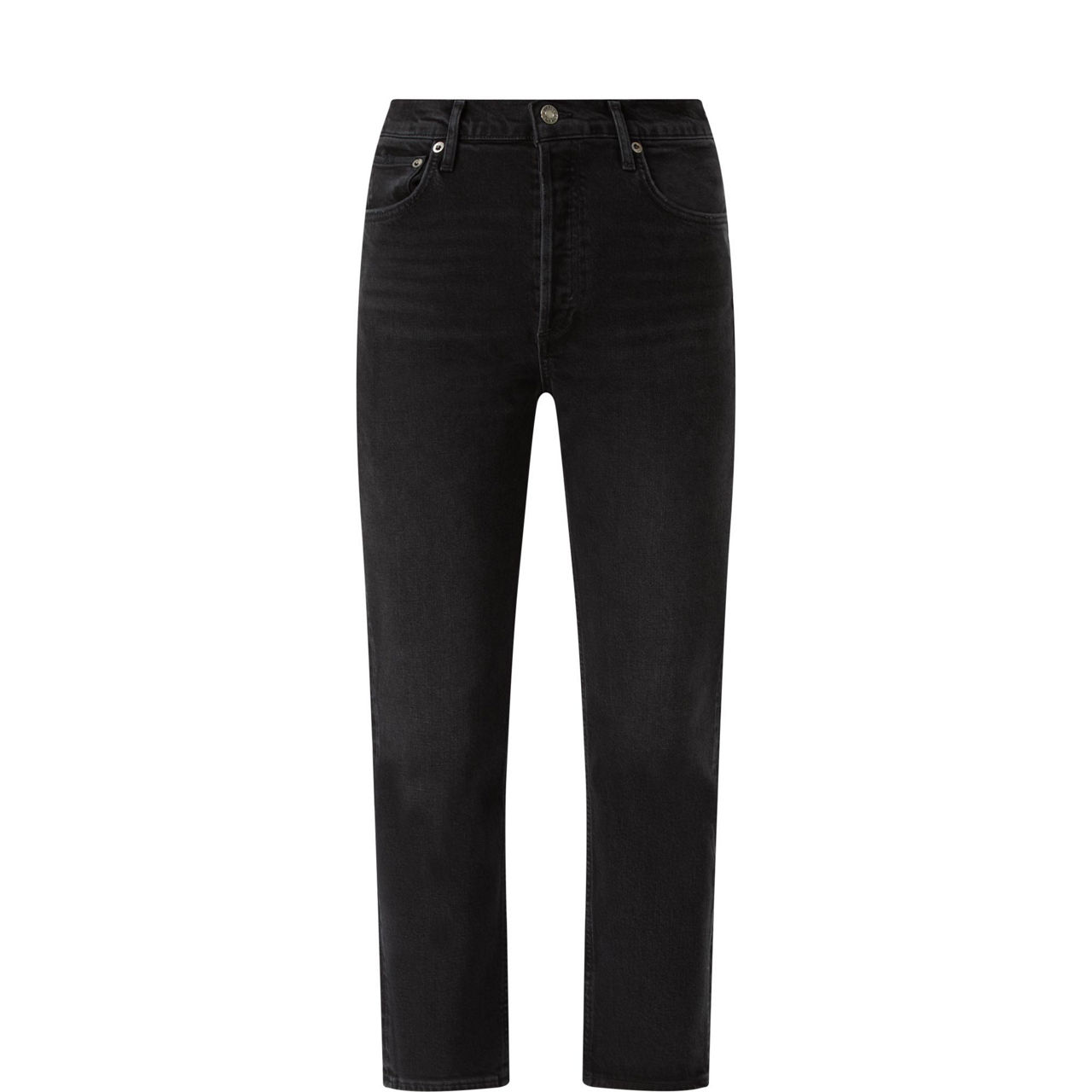 Riley High-Rise Straight Crop Jeans