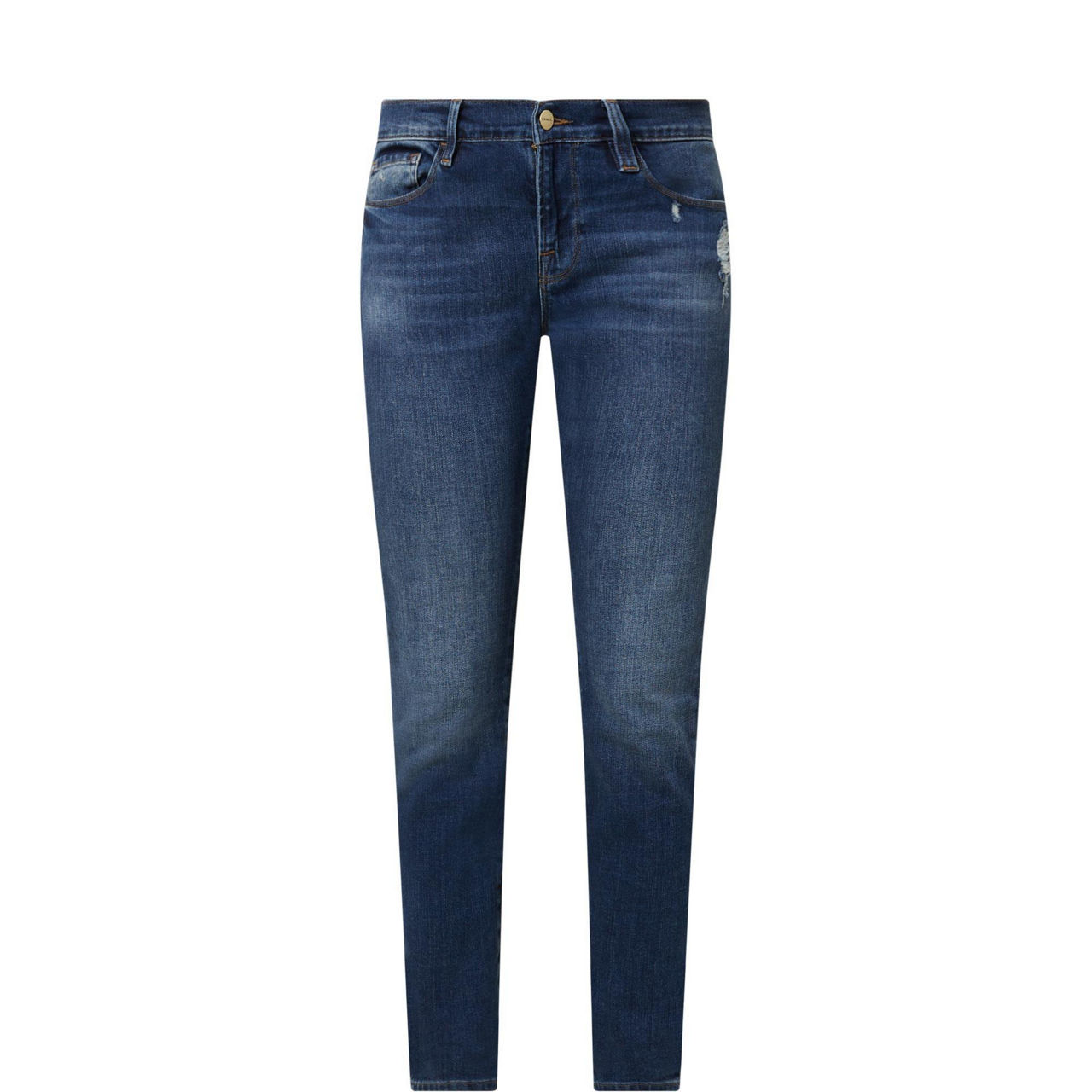 Le Garcon Mid-Rise Straight Leg Boyfriend Jeans
