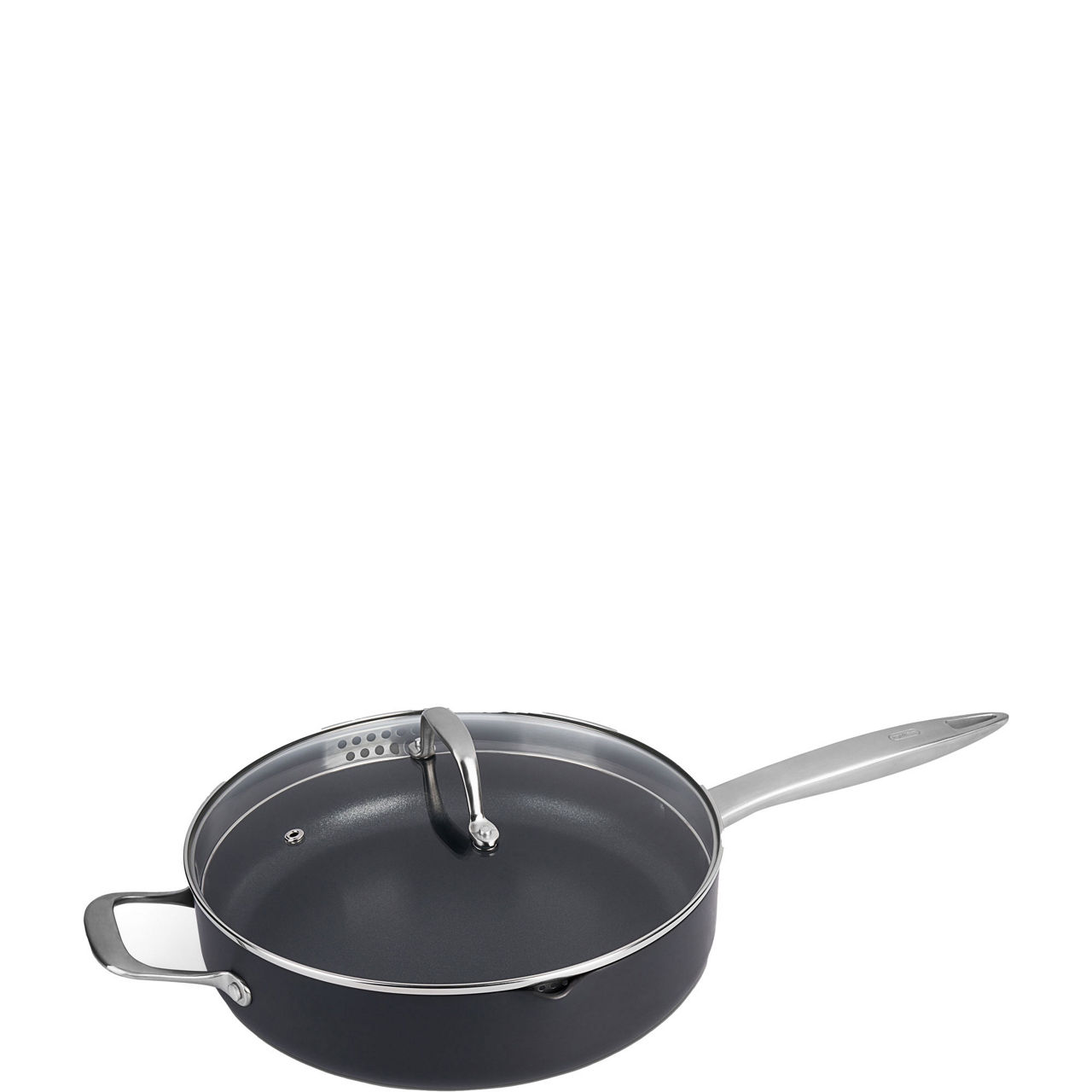 Ultimate Pro Saute Pan with Spout and Lid 28cm 