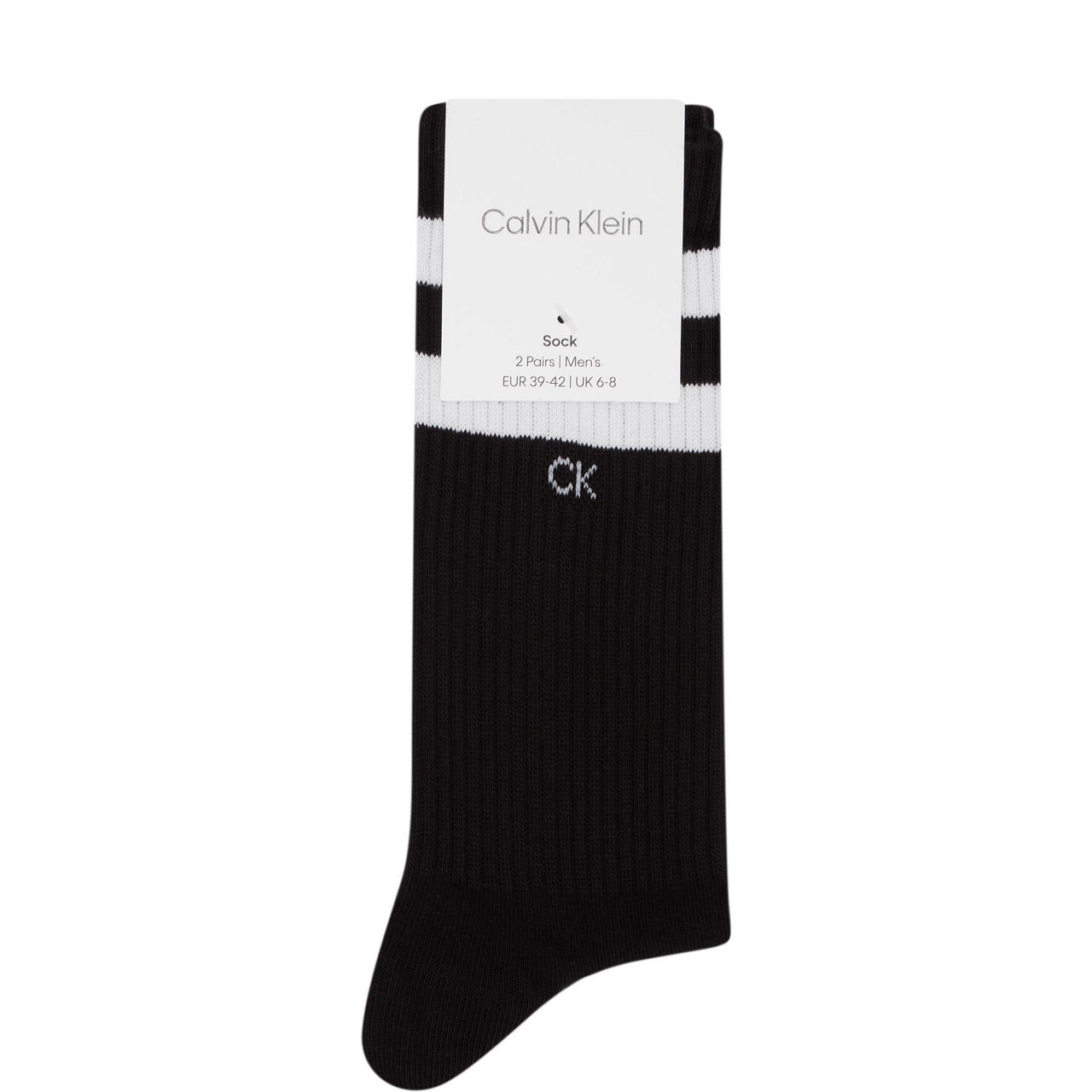 Two-Pack Striped Crew Socks