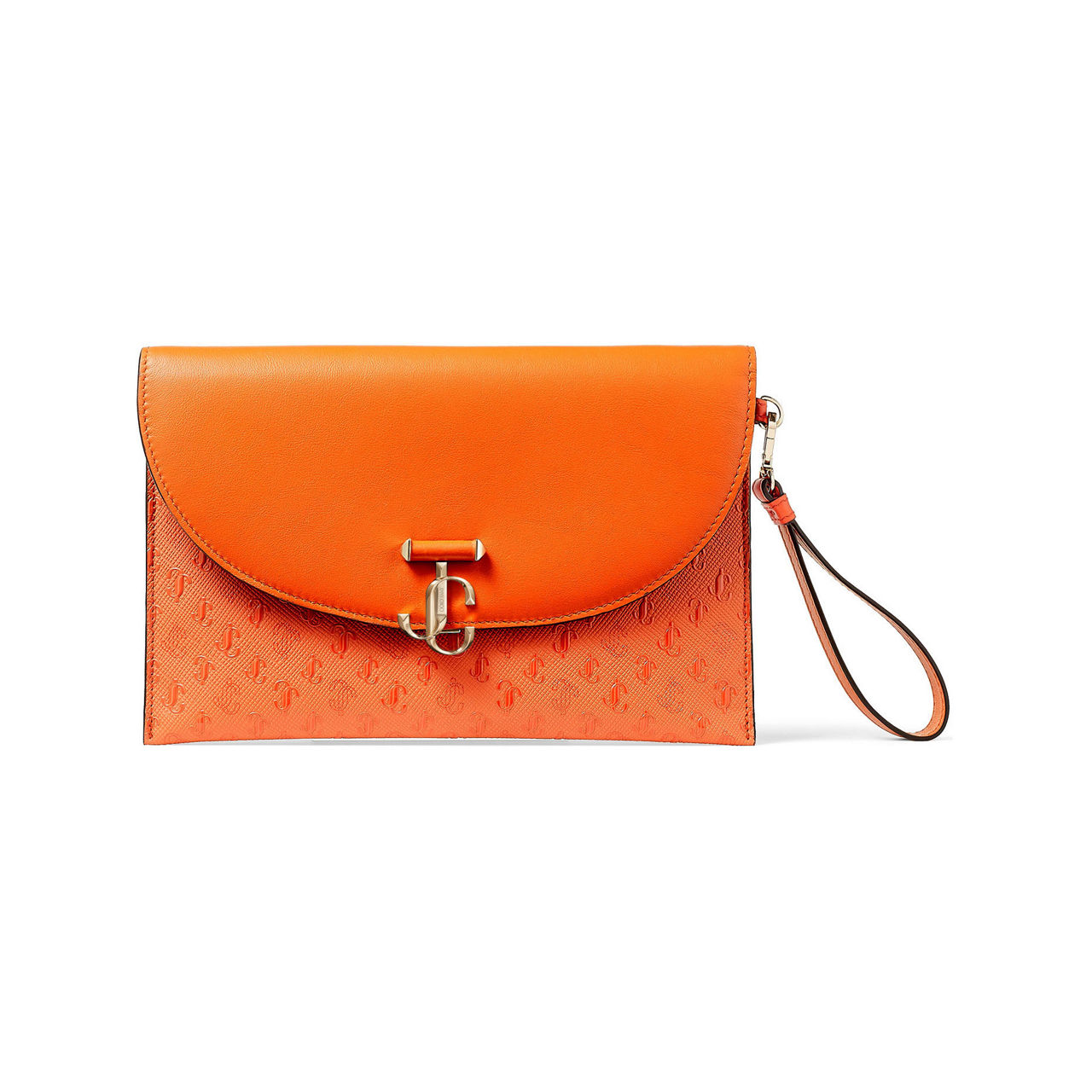 Leather Monogram Envelope Pouch preview